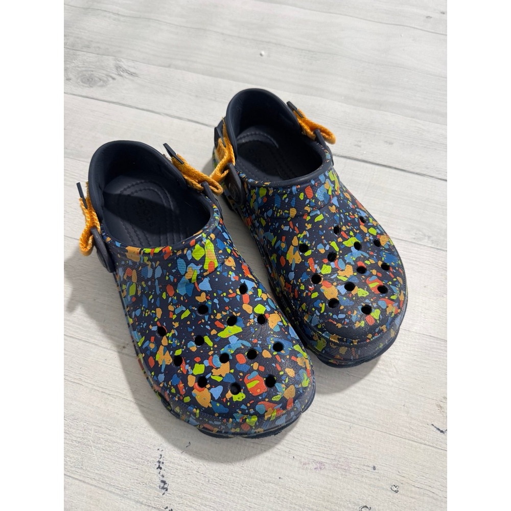 Crocs Shoes Kids Classic All Terrain Terrazzo Clogs colorful Slip On juniors 3